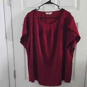 Chic Burgundy Women's Blouse